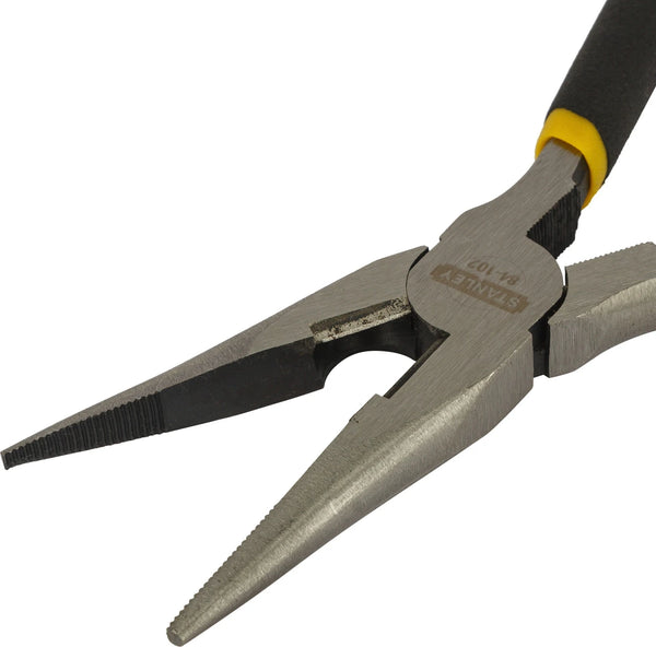 Stanley, Stanley 84-102, 8Inch Long Nose Plier, 8Inch Needle Nose Plier, 8Inch Pliers, Long Nose Plier, Needle Nose Plier, Drop Forged Steel Plier, Electrical Plier, Wire Plier, Wire Cutting Plier, Wire Gripping Plier, Automotive Plier, Mechanical Plier, Workshop Plier, Maintenance Plier, Professional Plier, Confined Space Plier, Long Reach Plier, Hard to Reach Plier, Gripping Plier, Bending Plier, Cutting Plier, Hand Tool, Mechanical Hand Tool, Automotive Hand Tool, Electrician Tool, Workshop Hand Tool, Pr
