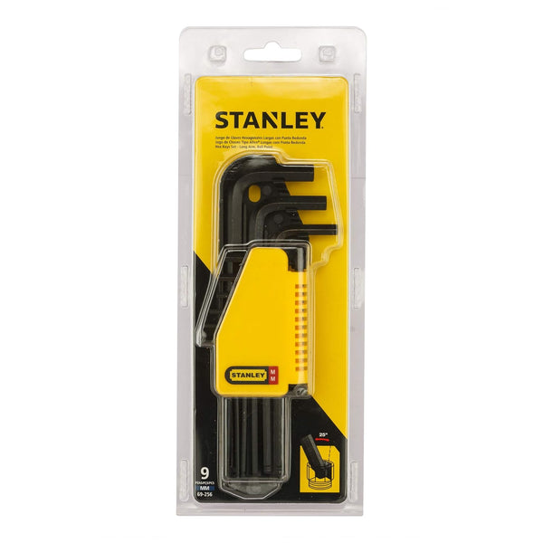 Stanley, Stanley 69-256, Stanley Hex Key Set, Stanley Allen Key Set, 9Pcs Hex Key Set, Ball End Hex Key, Long Arm Allen Key, Metric Hex Key Set, S2 Steel Hex Key, Allen Wrench Set, Automotive Tools, Bicycle Repair Tools, Machinery Maintenance Tools, Furniture Assembly Tools, Workshop Hand Tools, Professional Hex Key Set, Stanley Hand Tools, Lion Tools Mart