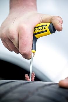 Stanley, Stanley STHT80891-0, Stanley Flat Tyre Repair Kit, Tubeless Tyre Repair Kit, Tyre Puncture Repair Kit, Car Tyre Repair Kit, Bike Tyre Repair Kit, Emergency Tyre Repair Kit, Tubeless Puncture Repair Tool, Tyre Plug Kit, Tyre Repair Strings, Automotive Repair Tools, Garage Tools, Roadside Emergency Kit, Car Accessories, Vehicle Maintenance Tools, Workshop Equipment, Stanley Automotive Tools, Lion Tools Mart