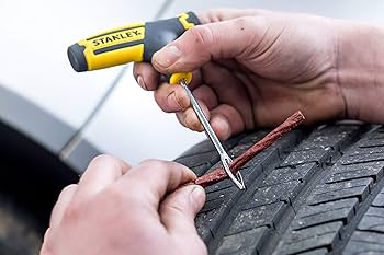 Stanley, Stanley STHT80891-0, Stanley Flat Tyre Repair Kit, Tubeless Tyre Repair Kit, Tyre Puncture Repair Kit, Car Tyre Repair Kit, Bike Tyre Repair Kit, Emergency Tyre Repair Kit, Tubeless Puncture Repair Tool, Tyre Plug Kit, Tyre Repair Strings, Automotive Repair Tools, Garage Tools, Roadside Emergency Kit, Car Accessories, Vehicle Maintenance Tools, Workshop Equipment, Stanley Automotive Tools, Lion Tools Mart