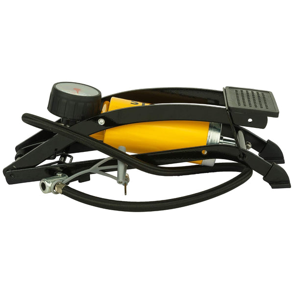 Stanley, Stanley Foot Pump, Stanley STHT80894-1, Manual Foot Pump, Tyre Inflator, Car Tyre Pump, Bike Tyre Pump, Bicycle Air Pump, High Pressure Foot Pump, Foot Operated Air Pump, Analogue Pressure Gauge, Vehicle Tyre Inflator, Sports Ball Pump, Inflatable Pump, Garage Tools, Automotive Accessories, Emergency Tyre Pump, Workshop Equipment, Stanley Automotive Tools, Lion Tools Mart