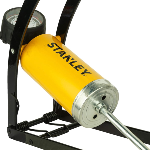 Stanley, Stanley Foot Pump, Stanley STHT80894-1, Manual Foot Pump, Tyre Inflator, Car Tyre Pump, Bike Tyre Pump, Bicycle Air Pump, High Pressure Foot Pump, Foot Operated Air Pump, Analogue Pressure Gauge, Vehicle Tyre Inflator, Sports Ball Pump, Inflatable Pump, Garage Tools, Automotive Accessories, Emergency Tyre Pump, Workshop Equipment, Stanley Automotive Tools, Lion Tools Mart