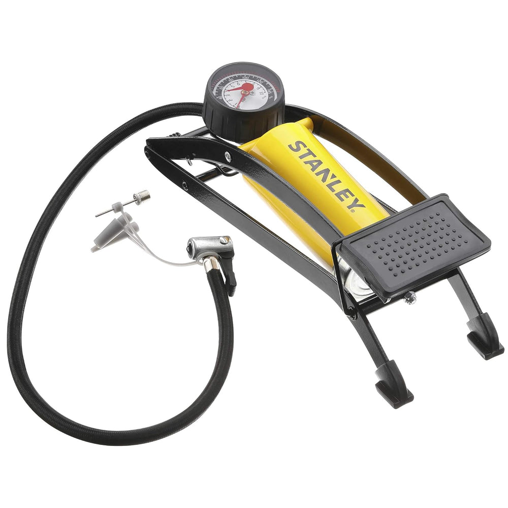 Stanley Foot Pump STHT80894-1 | Cars, Bikes, Sports Equipment, Garage & Emergency Inflation Applications