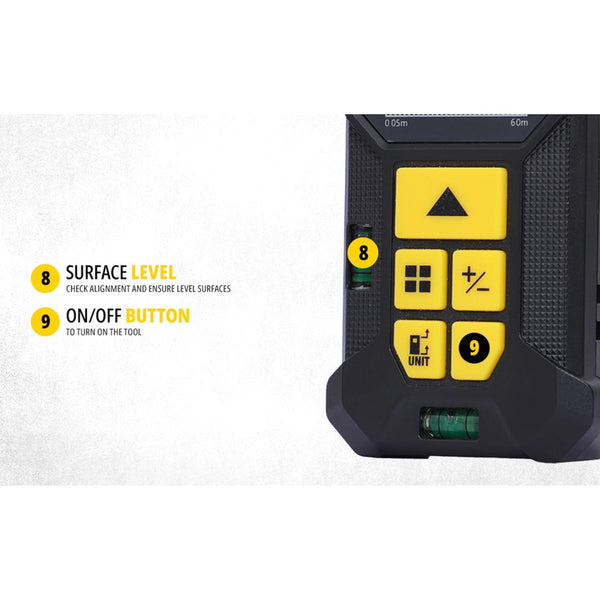 Stanley Laser Distance Meter - 60m / 200ft Range - STHT77802-A