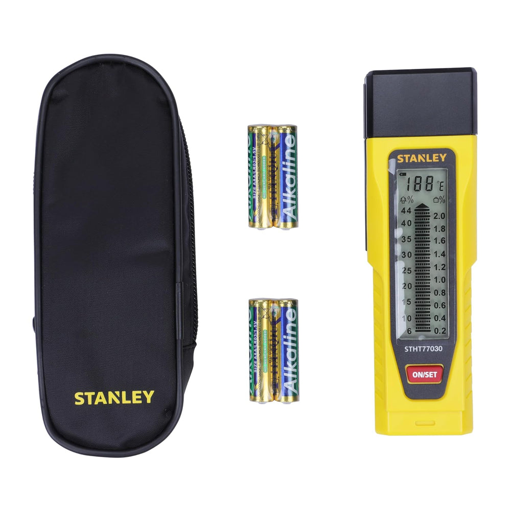 Stanley Moisture Meter 0-77-030 | Wood, Masonry, Construction, Inspection & Maintenance Applications