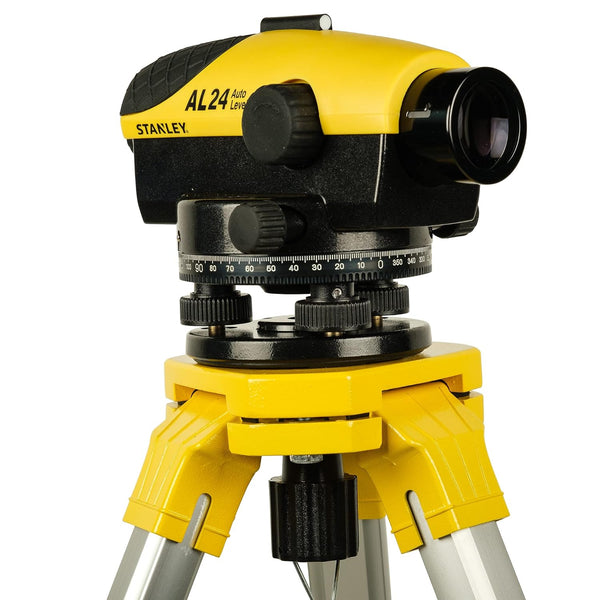 Stanley, Stanley AL24G, Stanley 1-77-159N, Optical Level, Automatic Optical Level, Surveying Instrument, Optical Level Set, Site Pack Set, Survey Level, Construction Level, Civil Engineering Tools, Land Survey Equipment, Leveling Instrument, Construction Survey Tool, Aluminum Tripod, Measuring Staff, Foundation Leveling, Road Construction Tools, Survey Equipment, Engineering Instruments, Stanley Measuring Tools, Lion Tools Mart memcite