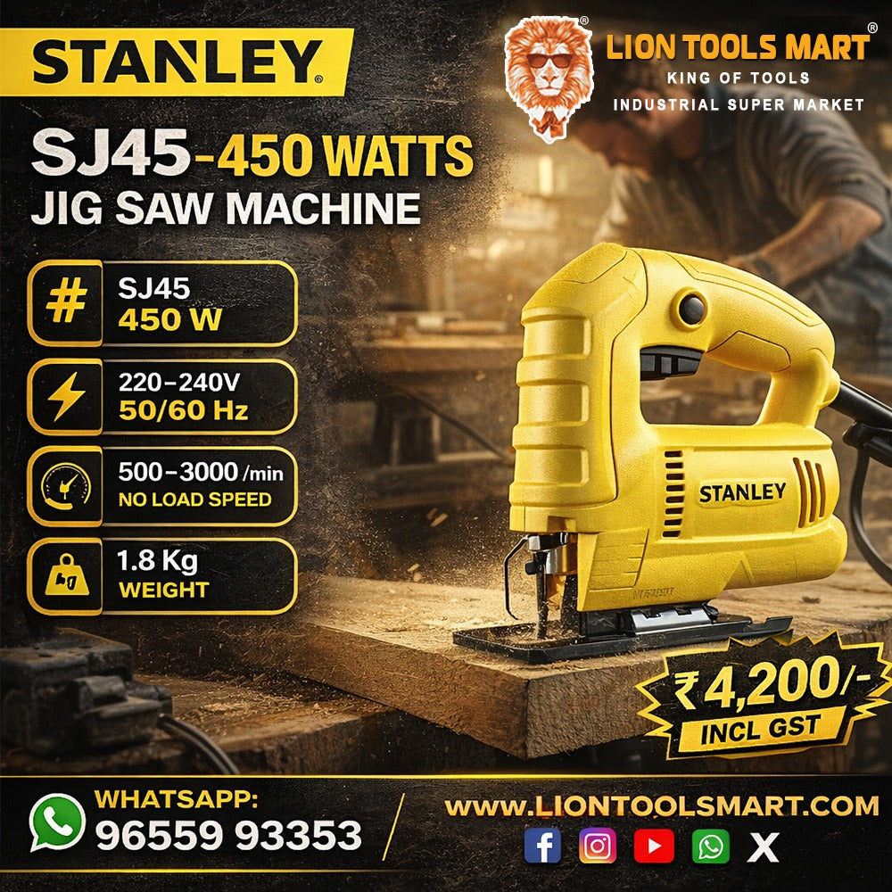 Stanley Jigsaw Machine SJ45 450W Variable Speed