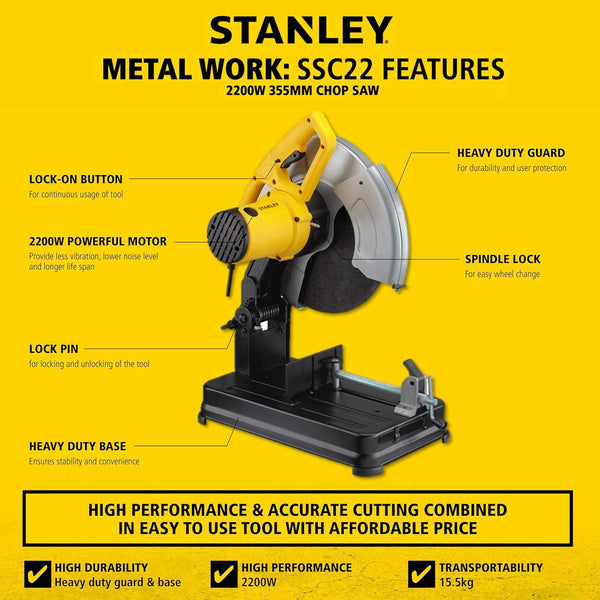 Stanley, Stanley SSC22, SSC22 Chop Saw, 14 Inch Chop Saw, 355mm Chop Saw, 2200W Cut Off Machine, 3800 RPM Chop Saw, Metal Cutting Machine, Metal Cut Off Machine, Steel Cutting Machine, Heavy Duty Chop Saw, Industrial Cut Off Machine, Metal Chop Saw, Pipe Cutting Machine, Channel Cutting Machine, Angle Cutting Machine, Steel Cutting Saw, Fabrication Cutting Machine, Workshop Chop Saw, Construction Cutting Machine, Automotive Cutting Tool, Heavy Duty Metal Cutter, Cut Off Saw 355mm, Professional Chop Saw, Sta