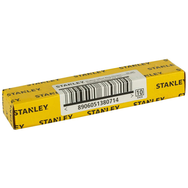 Stanley Shallow Offset BI-Hex Ring Spanners made from premium Chrome Vanadium steel with Maxi-Drive™ technology. Ideal for automotive repair, workshops, garages, industrial maintenance, engineering, and professional fastening applications.