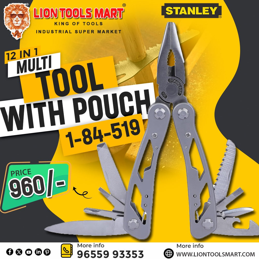 Stanley 12-in-1 Multi-Tool with Nylon Pouch (Model 1-84-519)