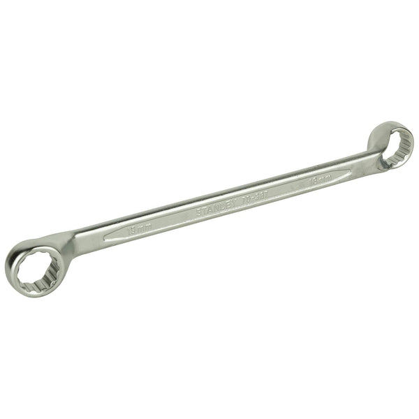 Stanley Shallow Offset Bi-Hex Ring Spanner 70-387E 18x19mm