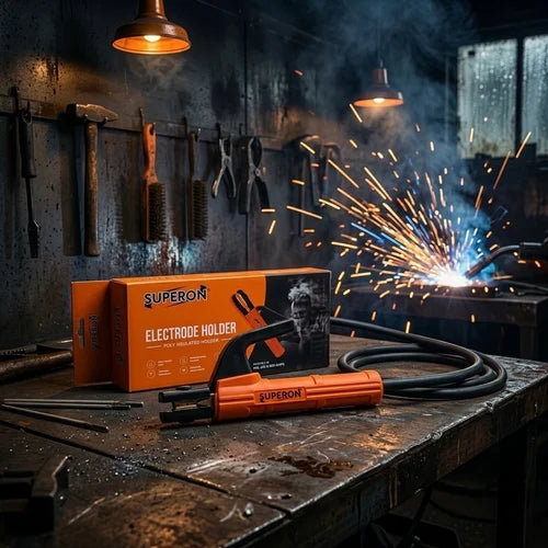 Superon, Superon 400A, 400A Welding Holder, Welding Arc Holder, Welding Electrode Holder, Arc Welding Holder, Electrode Holder 400A, MMA Welding Holder, SMAW Electrode Holder, Welding Rod Holder, 400 Amp Electrode Holder, Fully Insulated Welding Holder, Brass Jaw Electrode Holder, Heavy Duty Welding Holder, Welding Accessories, Arc Welding Accessories, Welding Machine Accessories, Fabrication Tools, Construction Welding Tools, Industrial Welding Accessories, Metal Welding Holder, Professional Welding Holder