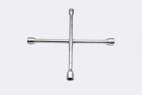 TATA SPA006 4 Way Cross Wheel Spanner 14 Inch x 14mm | Heavy Duty Wheel Nut Wrench