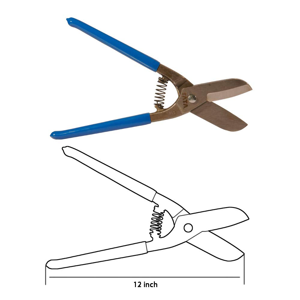 TATA TCS012 Tin Cutter With Spring 12 Inch / 300mm | Heavy Duty Metal Sheet Cutter