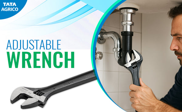 TATA WRAI02 Adjustable Wrench 10 Inch / 250mm | Heavy Duty Adjustable Spanner