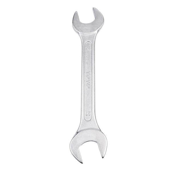 TATA Chrome Finished Double Open Ended Spanner | Professional Double Open Jaw Spanner | Metric Wrench