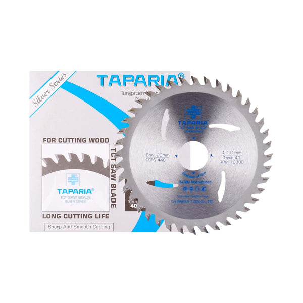 Taparia TCT Wood Cutting Blade TCTS 440 | 110mm 40Teeth Circular Saw Blade