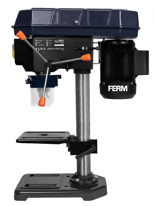 Ferm drill press on a white background