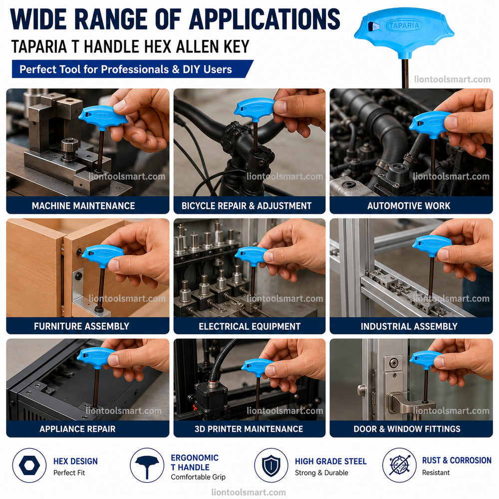 Taparia T Handle Hex Key 2.5mm TAK2.5 | Professional Allen Key Tool