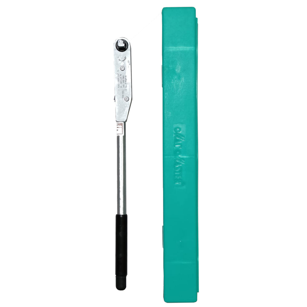 Mac Master Standard Type 1/2Inch TW50 Torque Wrench (Adjustable Click Type) | 8-50lbt. Ft, 10-68N.m, 1-7 Kgf.m
