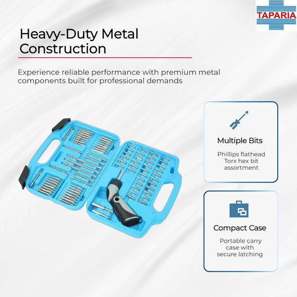 Taparia 80Pcs Screwdriver Bits Set BS 80 | Multi Bit Tool Kit