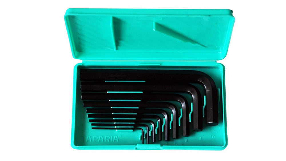 Taparia Allen Key Set KM9V Black Finish | 9 Pcs Metric Hex Key Set