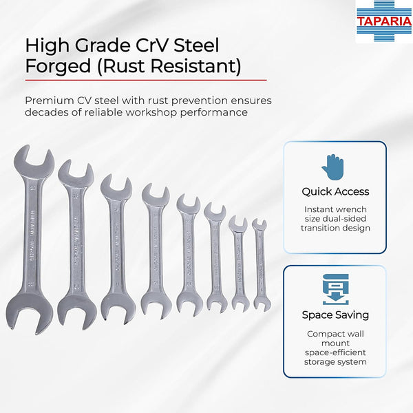 Taparia DEP12 Double Ended Spanner Set of 12Pcs