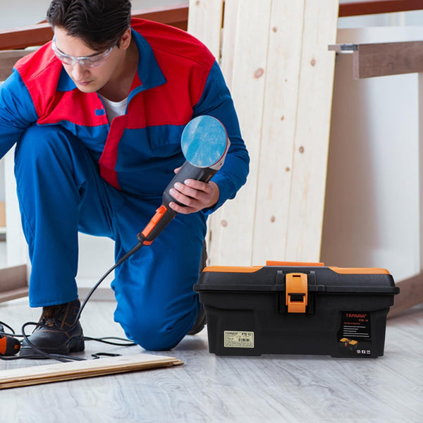 Taparia PTB16 16Inch Plastic Tool Box with Organizer | Tools Safety Box, Easy Carriage Bag