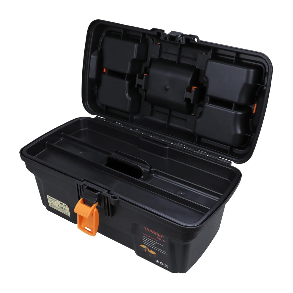 Taparia PTB16 16Inch Plastic Tool Box with Organizer | Tools Safety Box, Easy Carriage Bag