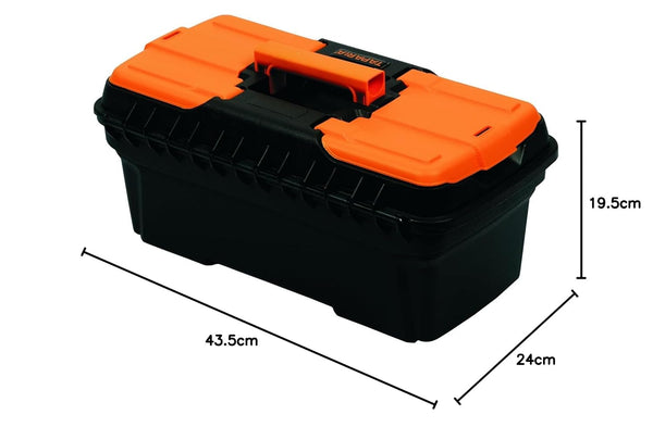 Taparia PTB16 16Inch Plastic Tool Box with Organizer | Tools Safety Box, Easy Carriage Bag