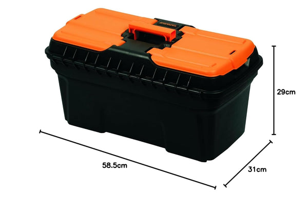 Taparia PTB22 22Inch Plastic Tool Box with Organizer | Tools Safety Box, Easy Carriage Bag