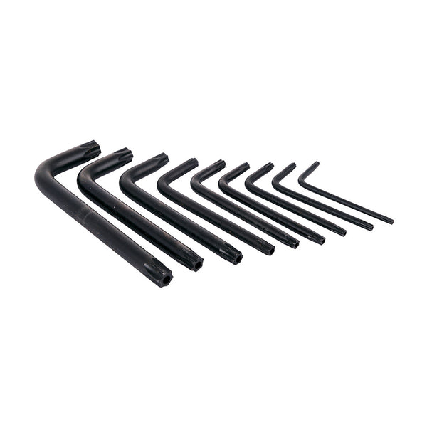 Taparia Torx Key Set Hanger Type KTH9S | 9Pcs Short Series Torx Keys