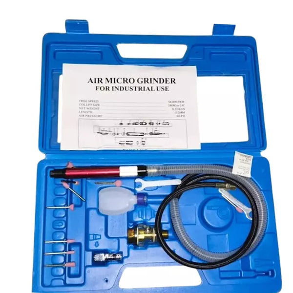 Techno, Techno AT3170K, AT3170K, 3mm Micro Die Grinder, 1/8 Inch Die Grinder, Micro Air Die Grinder, 54000 RPM Grinder, Pneumatic Die Grinder, Air Die Grinder Kit, High Speed Die Grinder, Precision Grinder, Deburring Tool, Metal Grinding Tool, Polishing Grinder, Engraving Tool, Die & Mould Grinder, Fabrication Tool, Workshop Pneumatic Tool, 1/4 Inch Air Inlet Grinder, 90 PSI Air Grinder, 3/8 Inch Air Hose Tool, Precision Finishing Tool, Industrial Air Grinder, Professional Pneumatic Tool, Lion Tools Mart.