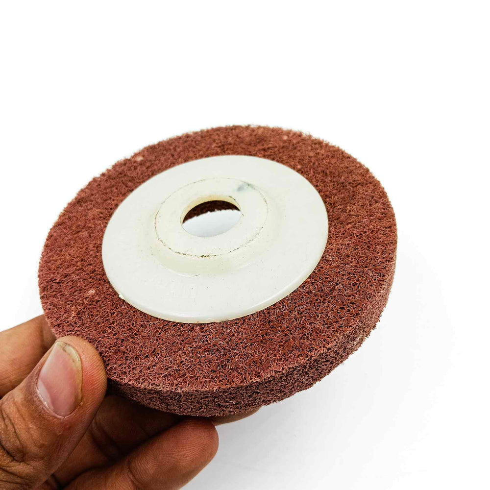 Ultra Touch 4Inch × 1/2Inch Brown Polishing Wheel | Coarse Buffing Pad for Metal Finishing