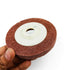 Ultra Touch 4Inch × 1/2Inch Brown Polishing Wheel | Coarse Buffing Pad for Metal Finishing