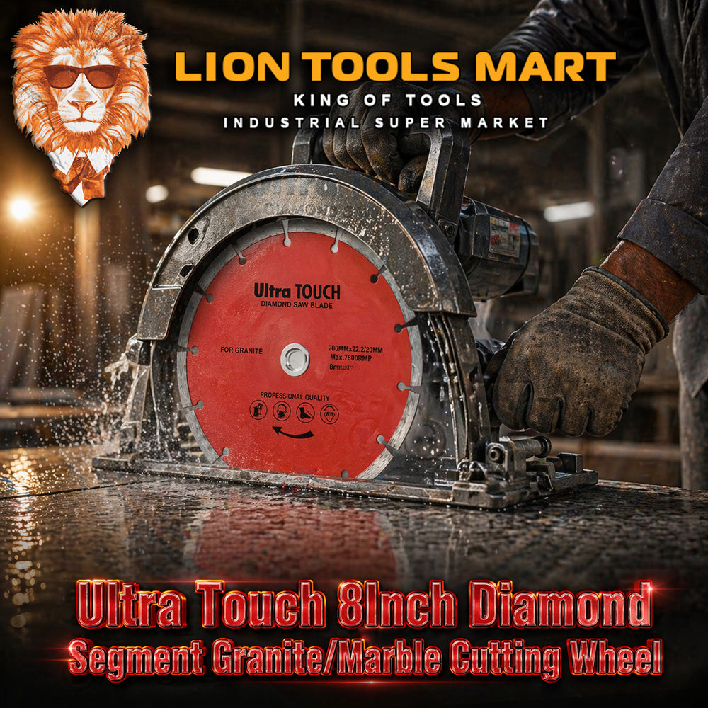 Ultra Touch 8Inch Diamond Segment Granite/Marble Cutting Wheel | Heavy Duty Stone Cutter