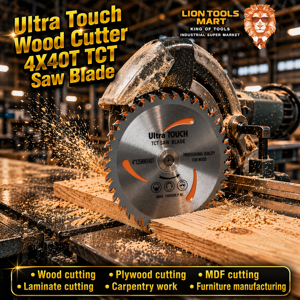Ultra Touch Wood Cutter 4x40T TCT Saw Blade – 4 Inch Wood Cutting Circular Blade