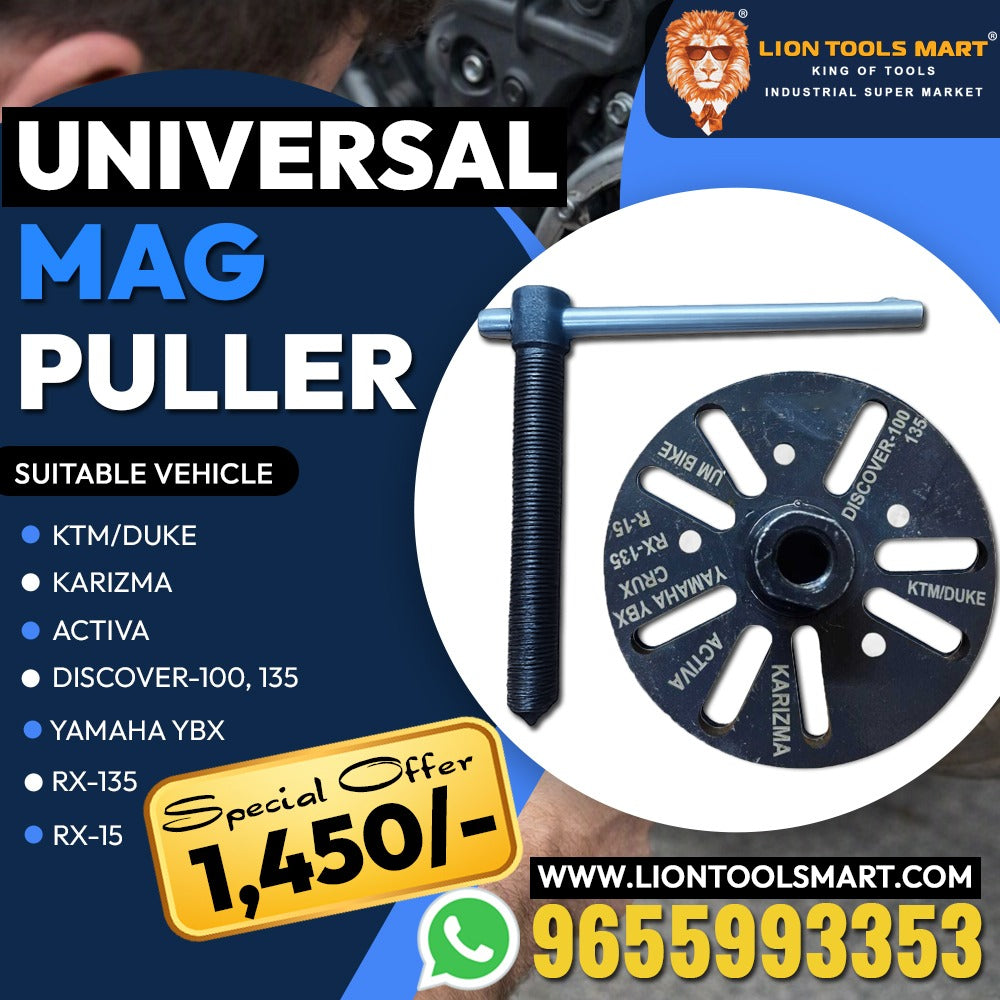 Universal Magnetic Flywheel Puller for KTM/Duke, Karizma, Activa, Discover, Yamaha YBX & RX Series