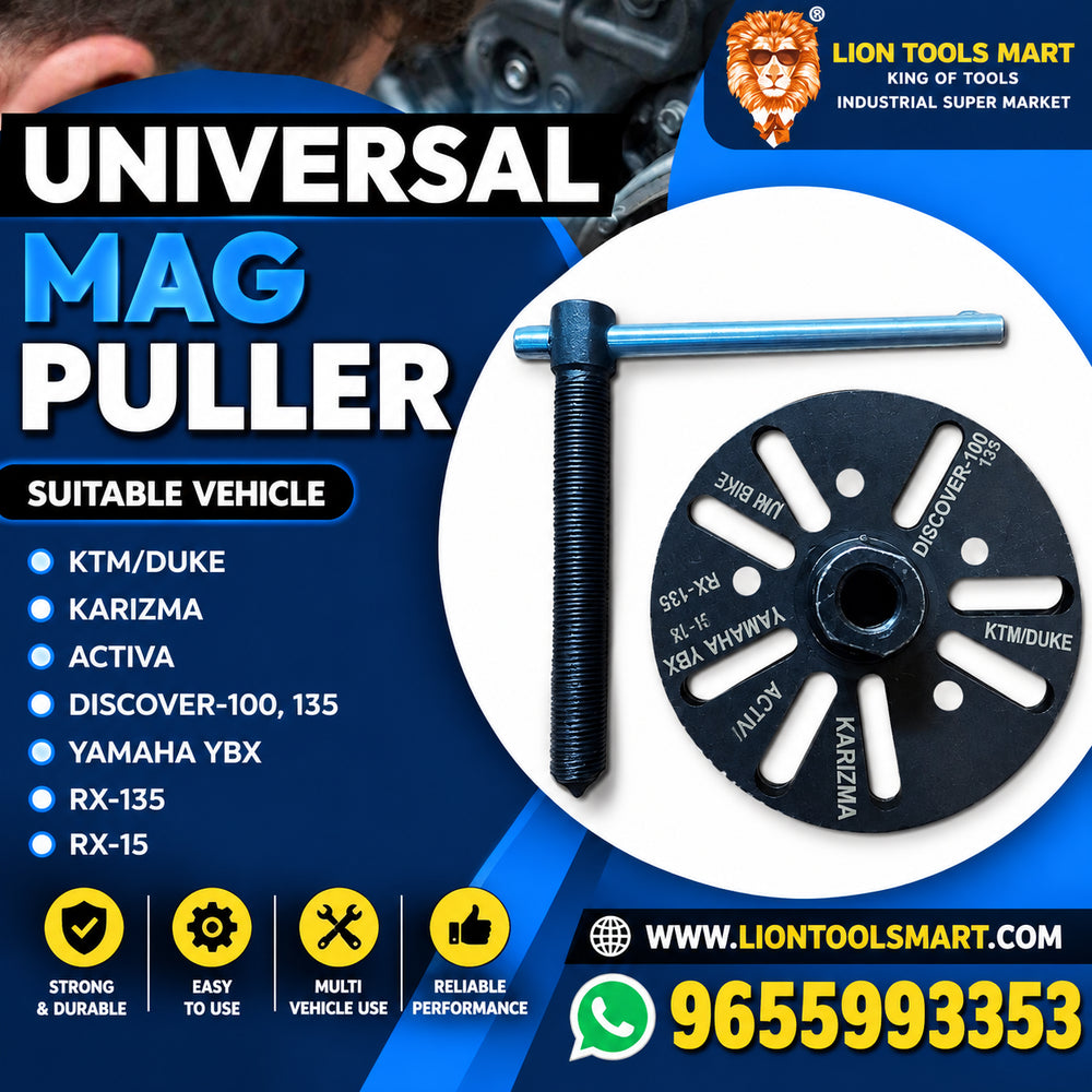 Universal Magnetic Flywheel Puller for KTM/Duke, Karizma, Activa, Discover, Yamaha YBX & RX Series
