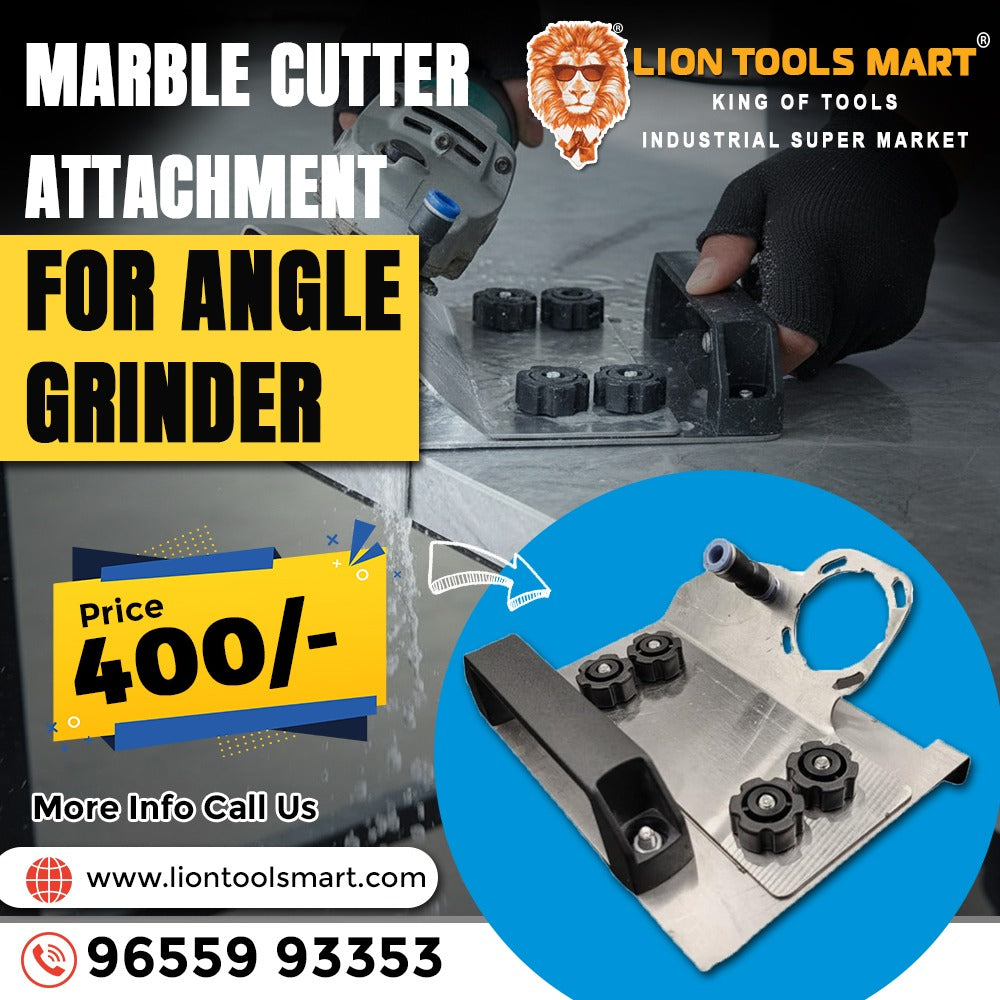 Universal Marble Cutter Attachment for Angle Grinder – Precision Cutting Base with Water Nozzle