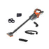 FEIN cordless grass trimmer with attachments on a white background