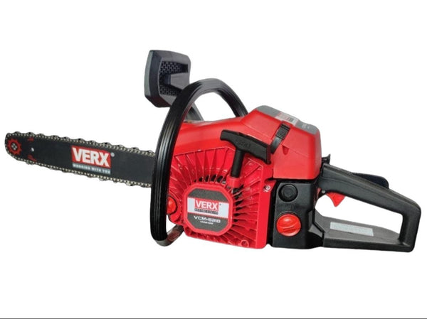 Verx 62CC Chain Saw Air Cooled 2-Stroke Single Cylinder | Heavy Duty Petrol Chain Saw
