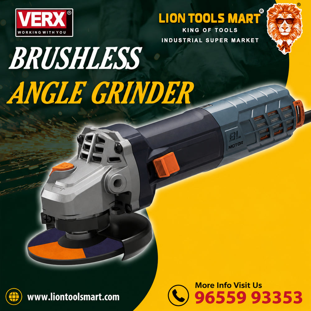 VERX Brushless Angle Grinder (Corded) | Premium Industrial Power