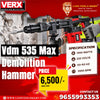VERX VDM 535 MAX Demolition Hammer – 1300W