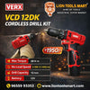 VERX VCD 12DK 12V Cordless Drill Kit – 10mm Chuck, 28Nm Torque