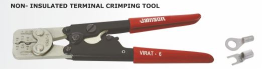 JAINSON VIRAT-6 NON-INSULATED TERMINAL CRIMPING TOOL 6MM | (MANUAL/W TYPE CRIMPING)
