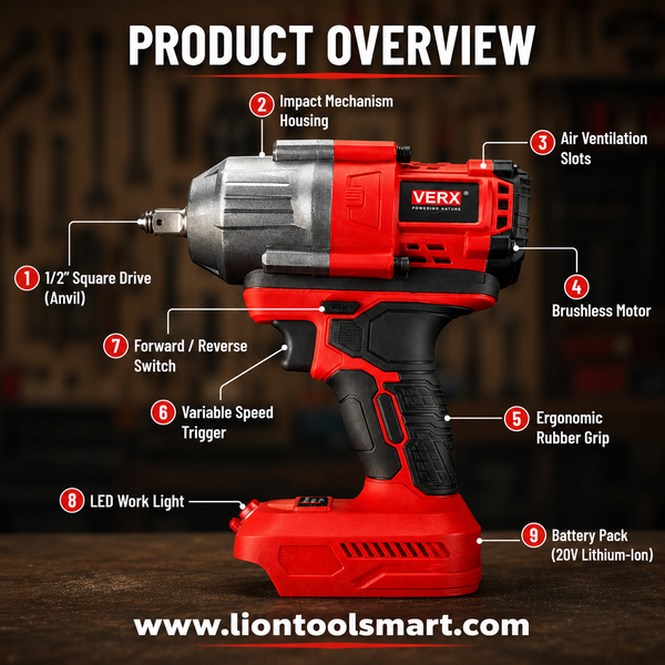 Verx, Verx VCW209, VCW209 Impact Wrench, 20V Cordless Impact Wrench, 900Nm Impact Wrench, Cordless Impact Gun, High Torque Impact Wrench, Battery Impact Wrench, Automotive Impact Wrench, Wheel Nut Impact Wrench, Car Repair Tool, Garage Impact Wrench, Mechanic Tool, Machinery Maintenance Tool, Heavy Duty Impact Wrench, Construction Power Tool, Industrial Impact Wrench, Fabrication Tool, Professional Impact Wrench, Cordless Power Tool, Workshop Tool, Battery Powered Impact Wrench, Mobile Repair Tool, Lion Too