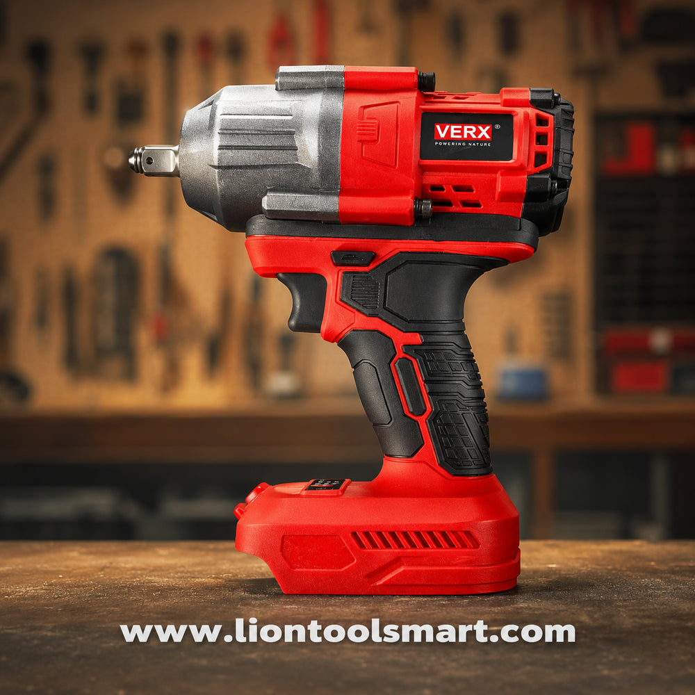 Verx 20V 900Nm Cordless Impact Wrench VCW209 | High-Torque Battery-Powered Impact Gun for Automotive Repair, Wheel Service, Machinery Maintenance, Construction, Garage & Professional Workshop Applications
