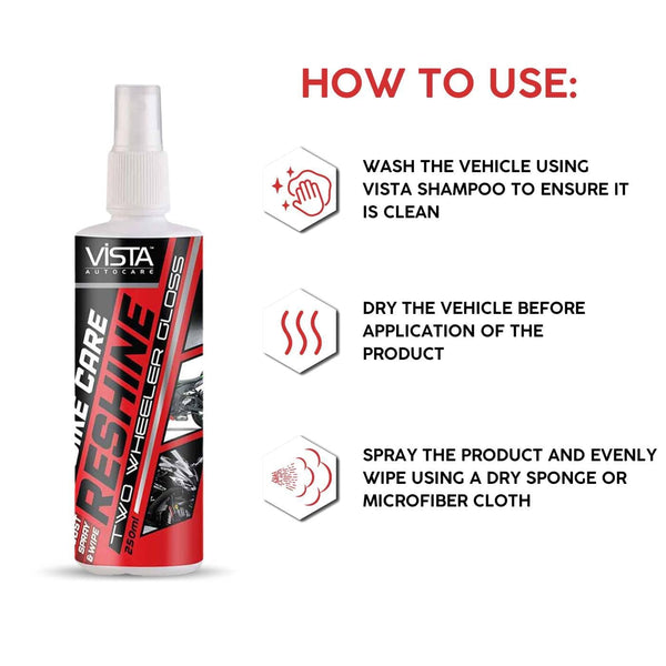 Vista, Vista Reshine, Vista Reshine 250ml, Multi-Surface Shine Restorer, 250ml Shine Restorer, Surface Shine Restorer, Car Shine Restorer, Automotive Shine Restorer, Dashboard Shine Restorer, Dashboard Polish, Car Dashboard Shiner, Plastic Shine Restorer, Plastic Polish, Vinyl Polish, Vinyl Shine, Rubber Polish, Rubber Shine, Car Interior Polish, Interior Trim Polish, Automotive Surface Dressing, Car Detailing Product, Automotive Detailing Product, Car Care Products, Vehicle Care Products, Car Shine Product