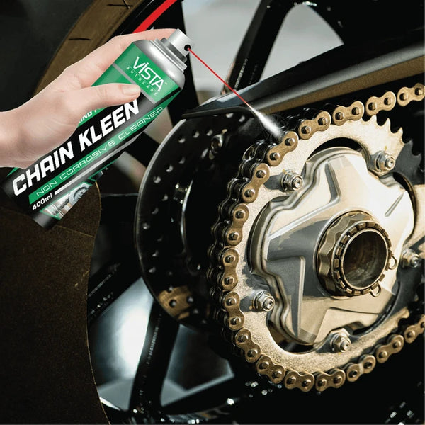 Vista, Vista Chain Kleen, 100ml Chain Kleen, Chain Cleaner, Motorcycle Chain Cleaner, Bike Chain Cleaner, Bicycle Chain Cleaner, Chain Degreaser, Motorcycle Chain Degreaser, Chain Cleaning Liquid, Chain Cleaning Solution, Motorcycle Chain Cleaning, Bike Chain Cleaning, Bicycle Chain Cleaning, Chain Maintenance Product, Motorcycle Maintenance, Bike Maintenance, Grease Remover, Oil Remover, Road Grime Remover, Chain Care Product, Motorcycle Care Products, Automotive Cleaning Products, Bike Care Products, Vehi